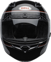 Bell-qualifier-dlx-mips-street-helmet-breadwinner-gloss-black-white-clear-shield-front