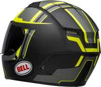 Bell-qualifier-dlx-mips-street-helmet-torque-matte-black-hi-viz-back-left