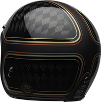Bell-custom-500-carbon-culture-helmet-rsd-checkmate-matte-gloss-black-gold-back-left