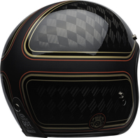 Bell-custom-500-carbon-culture-helmet-rsd-checkmate-matte-gloss-black-gold-back-right