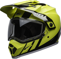 Bell-mx-9-adventure-snow-mips-dual-shield-helmet-dash-gloss-black-flo-yellow-front-left