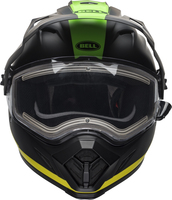 Bell-mx-9-adventure-snow-electric-shield-helmet-switchback-matte-black-flo-green-front