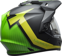 Bell-mx-9-adventure-snow-electric-shield-helmet-switchback-matte-black-flo-green-back-right