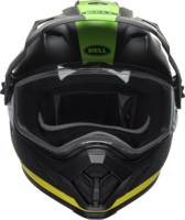 Bell-mx-9-adventure-snow-dual-shield-helmet-switchback-matte-black-flo-green-front