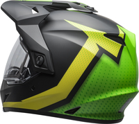 Bell-mx-9-adventure-snow-dual-shield-helmet-switchback-matte-black-flo-green-back-left
