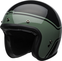 Bell-custom-500-culture-helmet-streak-gloss-black-green-front-left