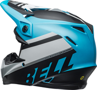 Bell-moto-9-mips-dirt-helmet-prophecy-matte-white-black-blue-back-left