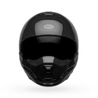 Bell-broozer-modular-street-motorcycle-helmet-gloss-black-front