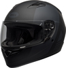 Bell-qualifier-street-helmet-turnpike-matte-black-gray-front-left-clear-shield