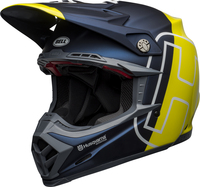 Bell-moto-9-flex-dirt-helmet-husqvarna-gotland-matte-gloss-blue-hi-viz-front-left