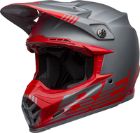 Bell-moto-9-flex-dirt-helmet-louver-matte-gray-red-front-left