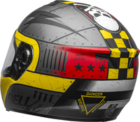 Bell-srt-street-helmet-devil-may-care-matte-gray-yellow-red-back-left-clear-shield