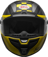 Bell-srt-street-helmet-devil-may-care-matte-gray-yellow-red-front-clear-shield