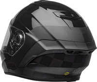 Bell-star-dlx-mips-street-helmet-lux-checkers-matte-gloss-black-root-beer-back-left-clear-shield