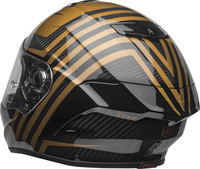 Bell-race-star-flex-dlx-street-helmet-matte-gloss-black-gold-back-left-clear-shield