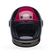 Bell-bullitt-culture-motorcycle-helmet-blazon-gloss-black-burgundy-front