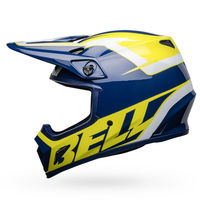 Bell-mx-9-mips-dirt-motorcycle-helmet-spark-gloss-blue-yellow-left