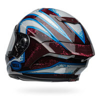 Bell-race-star-dlx-flex-street-motorcycle-helmet-xenon-gloss-red-silver-back-left