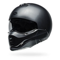 Bell-broozer-street-motorcycle-helmet-satin-starship-gray-front-left