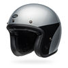 Bell-custom-500-street-motorcycle-helmet-chassis-gloss-silver-black-front-left