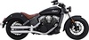 Vance and Hines Twin Slash 3" Slip-On Mufflers for Indian Scout Models