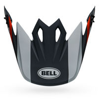 Bell-mx-9-mips-dirt-motorcycle-visor-spare-part-dart-gloss-charcoal-orange-top