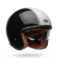 Bell-tx501-street-motorcycle-helmet-rally-gloss-black-white-front-right