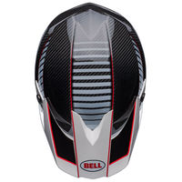 Bell-moto-10-spherical-le-dirt-motorcycle-helmet-rhythm-gloss-black-white-top