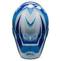 Bell-moto-9s-flex-dirt-motorcycle-helmet-rail-gloss-blue-white-top