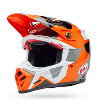 Bell-moto-9s-flex-dirt-motorcycle-helmet-rover-gloss-orange-camo-front-left