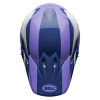 Bell-mx-9-mips-dirt-motorcycle-helmet-dart-gloss-purple-white-top