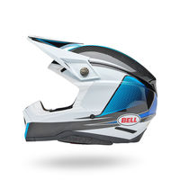 Bell-moto-10-spherical-dirt-motorcycle-helmet-evade-gloss-white-blue-left