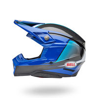 Bell-moto-10-spherical-dirt-motorcycle-helmet-evade-gloss-blue-black-left