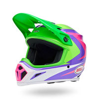 Bell-mx-9-mips-dirt-motorcycle-helmet-jackal-hiviz-green-purple-front-left