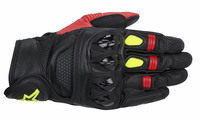 Celer_leather_glove_black_red_yellow_fluo_6