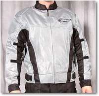 Firstgear Mesh-Tex Jacket Gender: Mens/Unisex Apparel Materi Distinct Name: Silver Size: 3XL Primary Color: Silver 