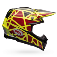 Bell-moto-9-flex-dirt-helmet-strapped-yellow-red-r
