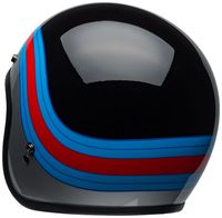 Bell-custom-500-culture-helmet-pulse-gloss-black-blue-red-back-left