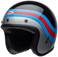 Bell-custom-500-culture-helmet-pulse-gloss-black-blue-red-front-left