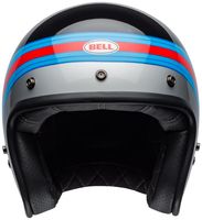 Bell-custom-500-culture-helmet-pulse-gloss-black-blue-red-front