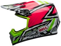 Bell-mx-9-mips-dirt-helmet-tagger-asymmetric-gloss-pink-green-left