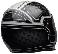Bell-eliminator-culture-helmet-outlaw-gloss-black-white-back-left