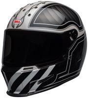 Bell-eliminator-culture-helmet-outlaw-gloss-black-white-front-left