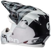 Bell-moto-9-flex-dirt-helmet-seven-zone-gloss-black-white-chrome-back-left