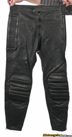 HEIN GERICKE * Black Leather Motorcycle Biker Pants Womens 6 Heavy